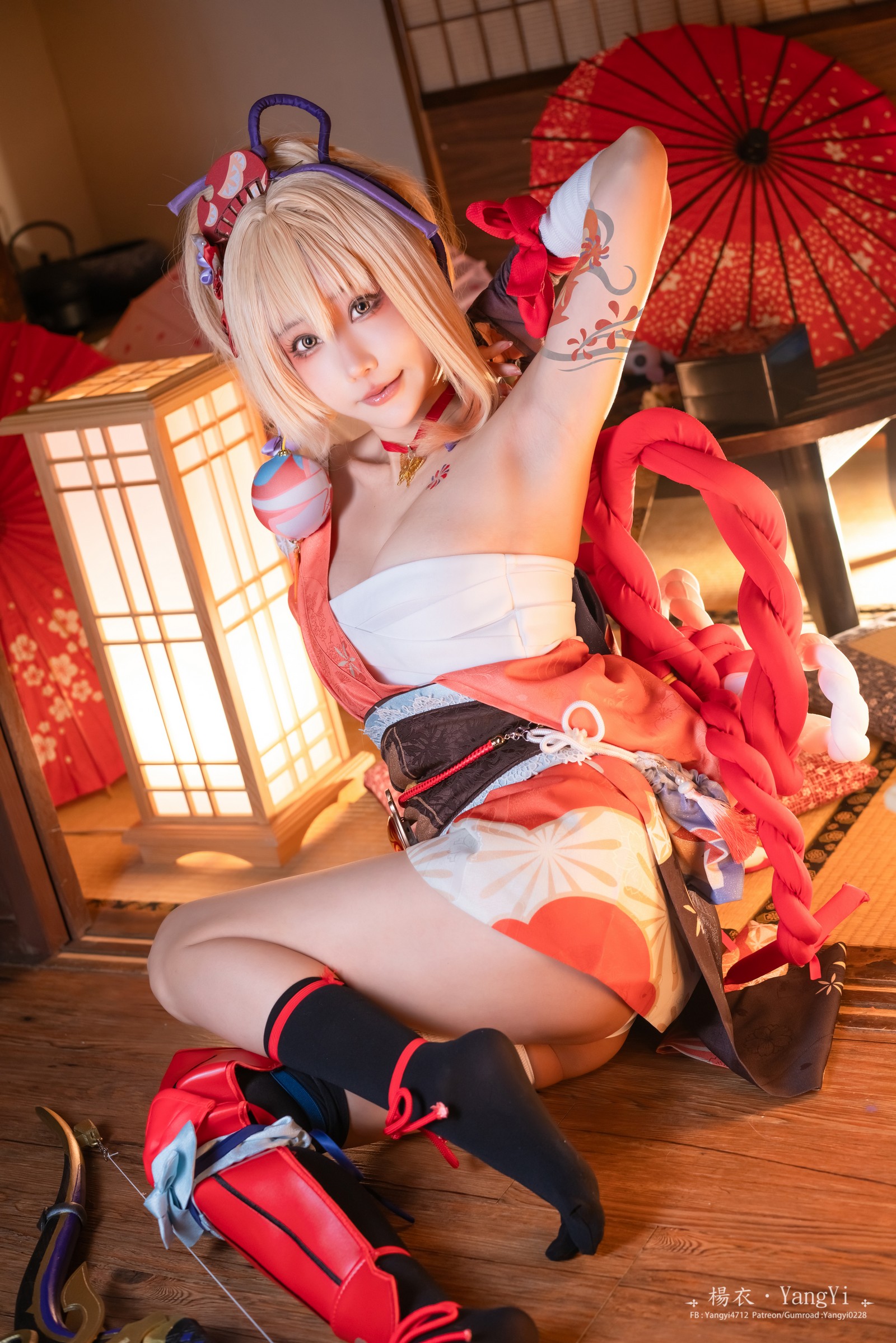 楊衣 Yangyi – Yoimiya 宵宫 Cosplay 写真视频（38P+1V-202MB）原神角色插图7