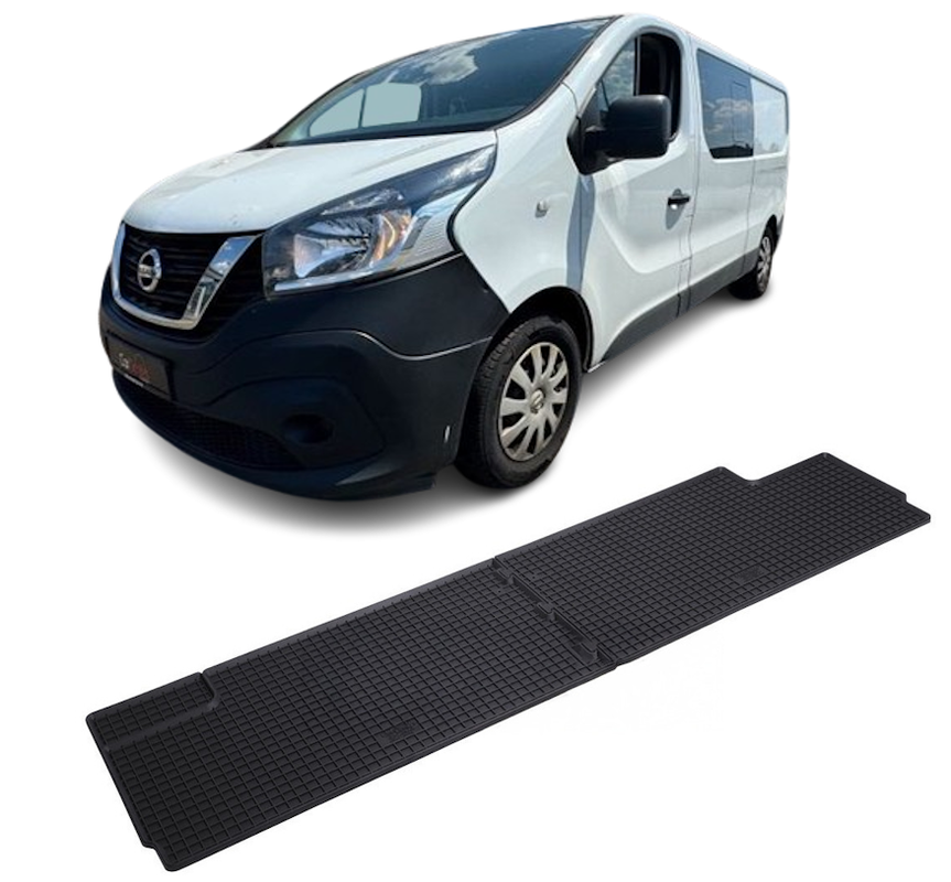 Set 2 covorase Nissan Nv300 2014- Randul 3, din cauciuc 100%, compatibile cu autoturismul NISSAN NV300