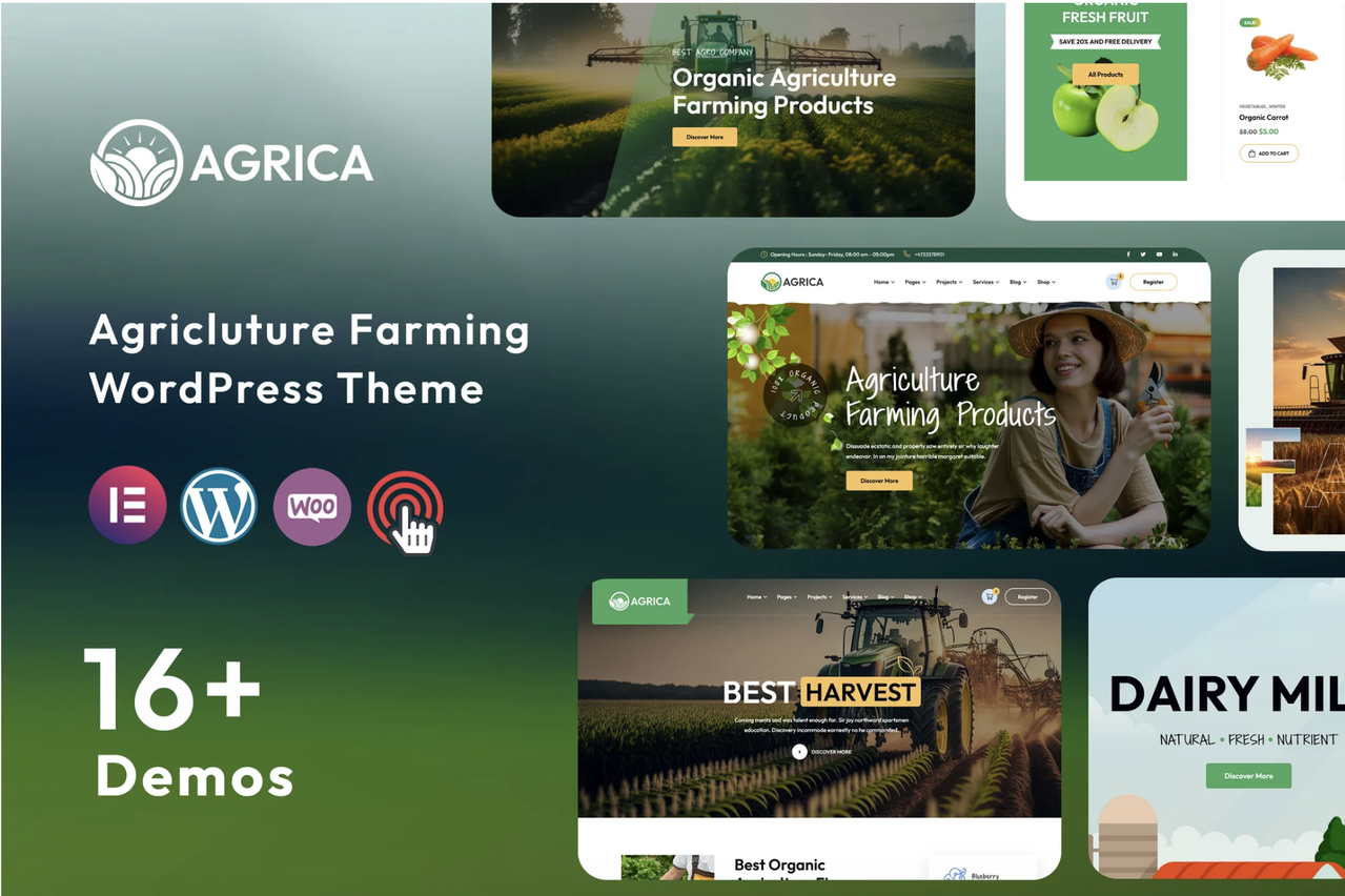 Agrica - Agriculture WordPress Theme