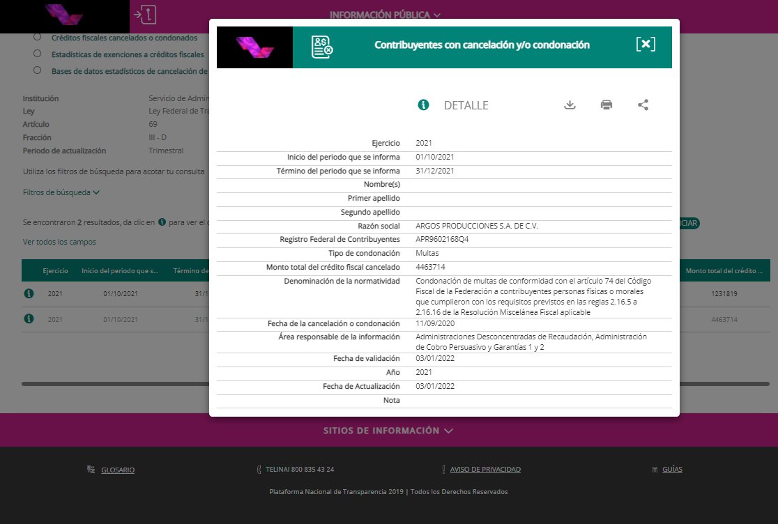 SAT condonó una empresa, cuyo socio fundador es Epigmenio Ibarra