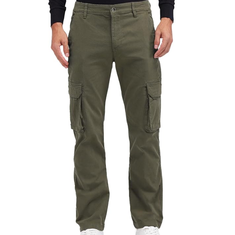 USPA Denim Co. Men’s Straight Fit Cotton Cargo Trousers