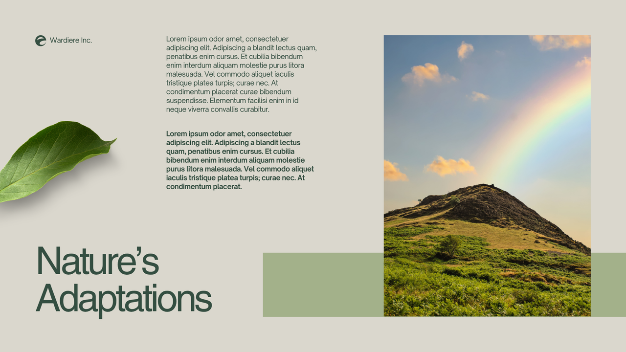 Green and Grey Simple Nature Presentation