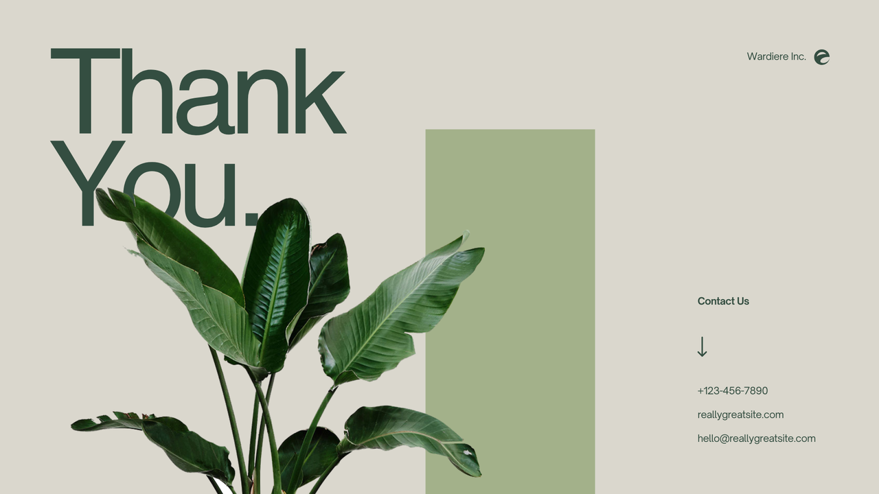 Green and Grey Simple Nature Presentation