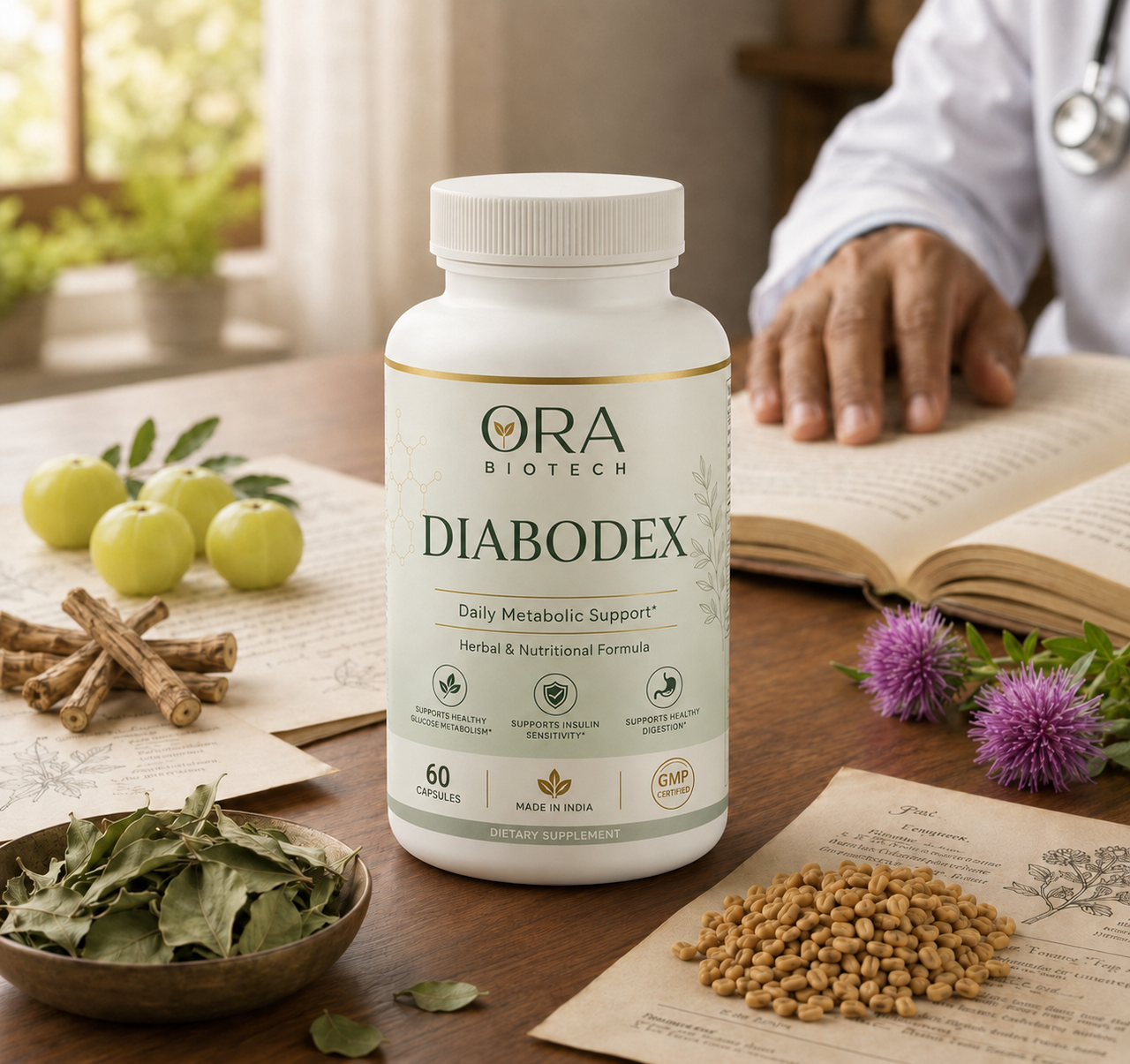 ORA Biotech DIABODEX — 13-herb Ayurvedic tablet