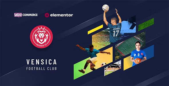 Vensica – Football Club Manager Elementor Theme WordPress