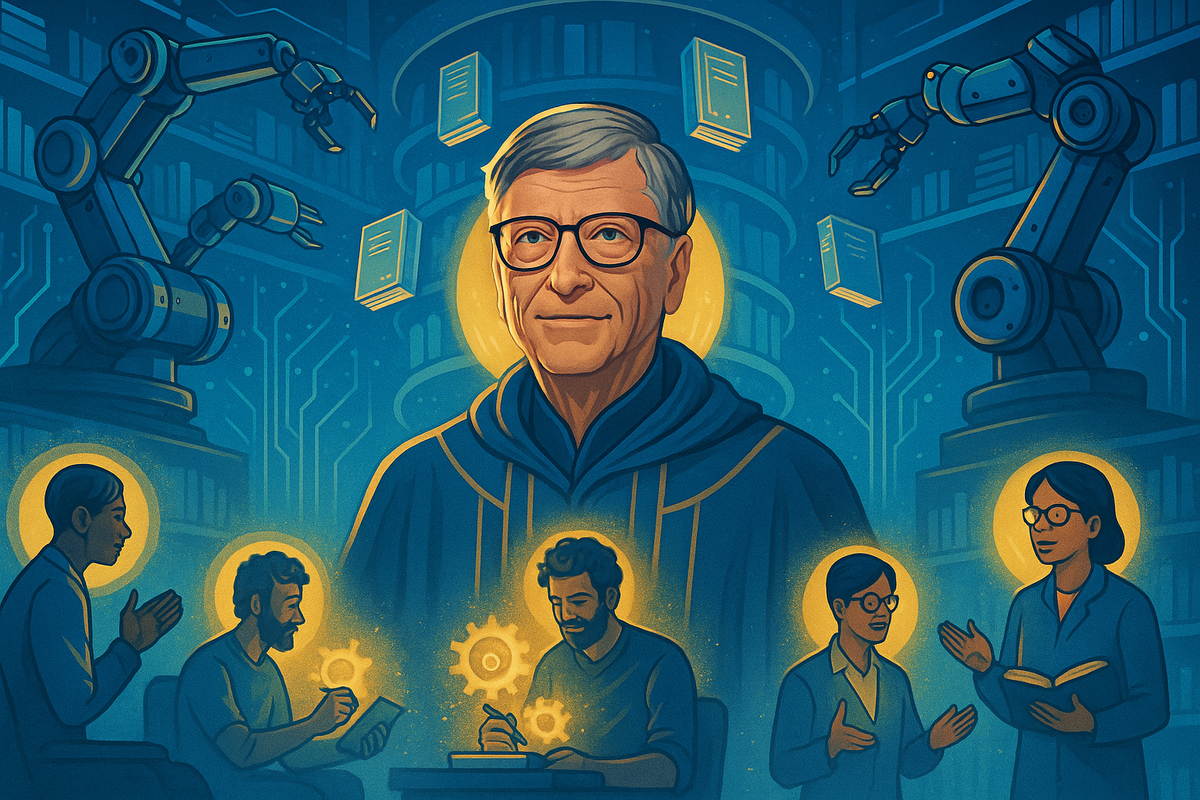 Bill Gates Jogando de Oráculo: Carreiras que os Robôs Vão Invejar, Mas Nunca Roubar