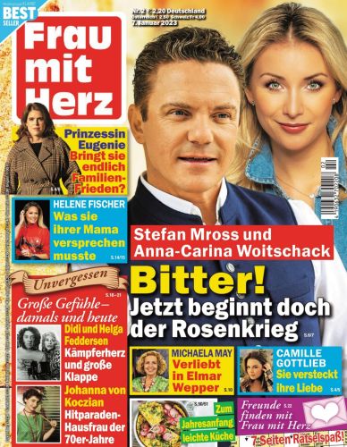 Cover: Frau mit Herz Frauenzeitschrift No 02 vom 07  Januar 2023