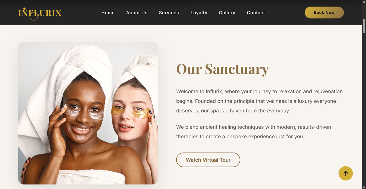 Influrix Spa Concept Screenshot