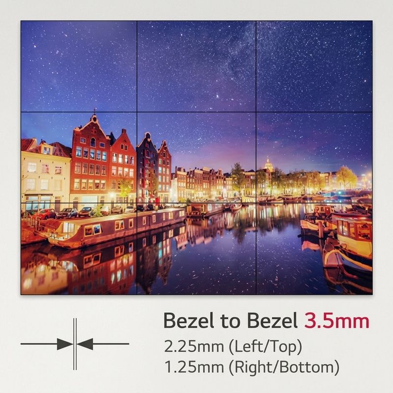 Bordas ultrafinas de 3,5 mm Bezel to Bezel LG 49VL5PJ-A