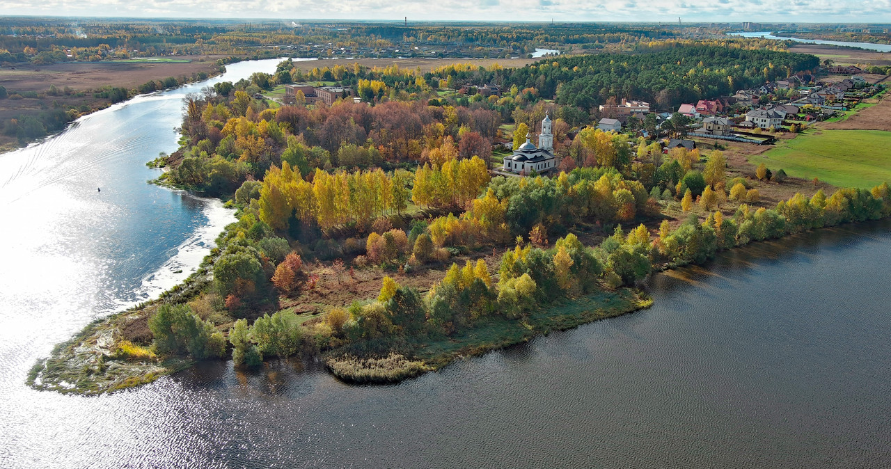 Ратминская стрелка вид сверху