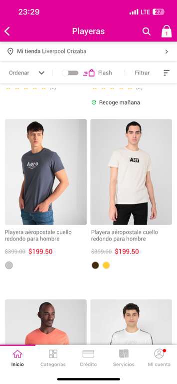 Liverpool: Playeras Aeropostale, Calvin klein. Etc.