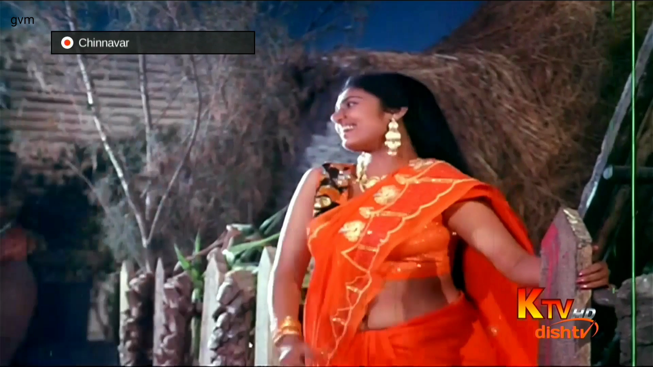 Sanghavi hot Saree navel song - Chinnavar HDTV_14
