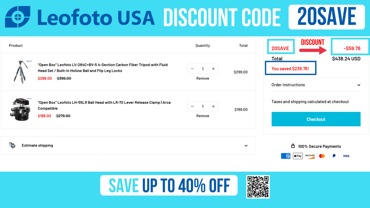 Leofoto USA Promo Code 20SAVE