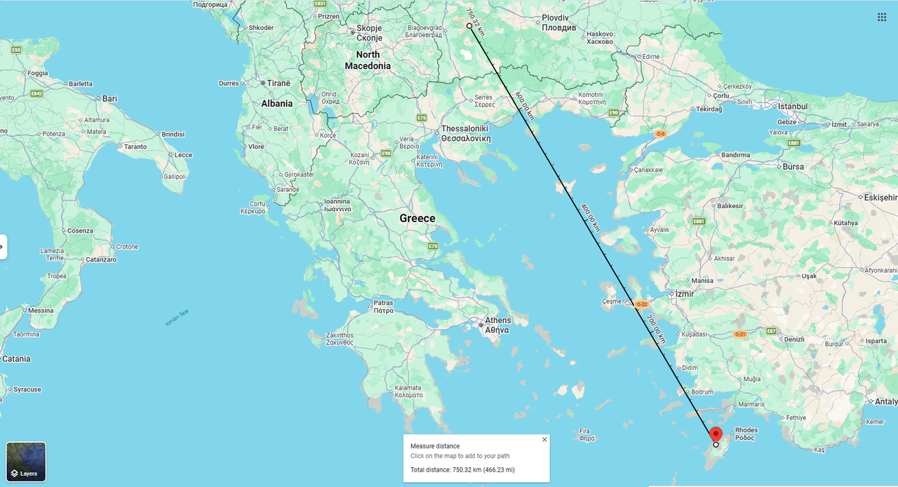 Olimpia Rodos 750 km