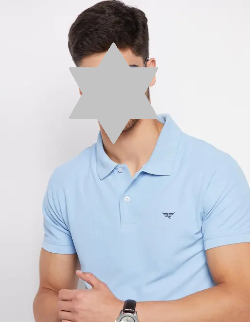 RISS Men's Cotton Half Sleeves Solid Polo T-shirt Color 6 (R306)