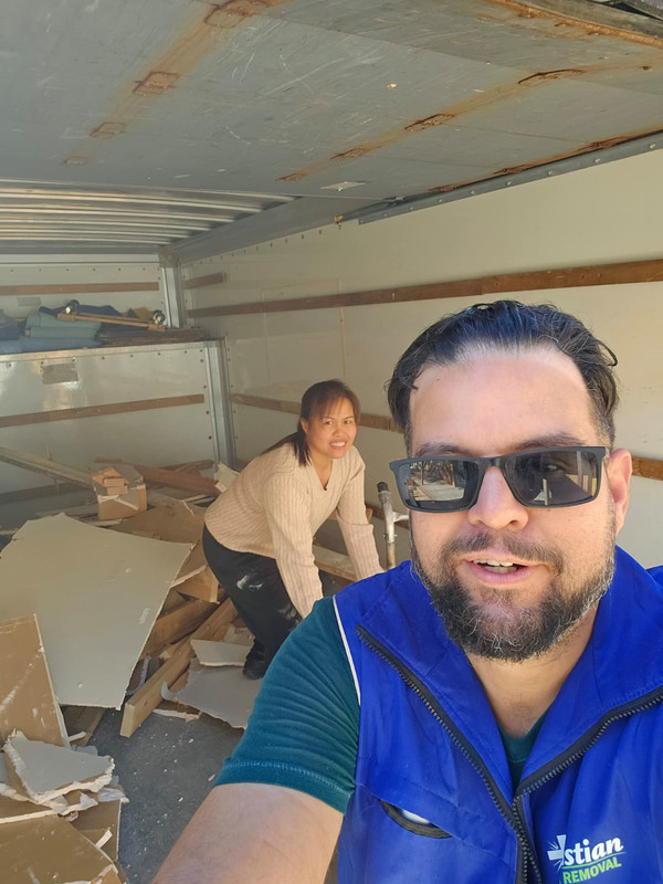 Local debris hauling truck