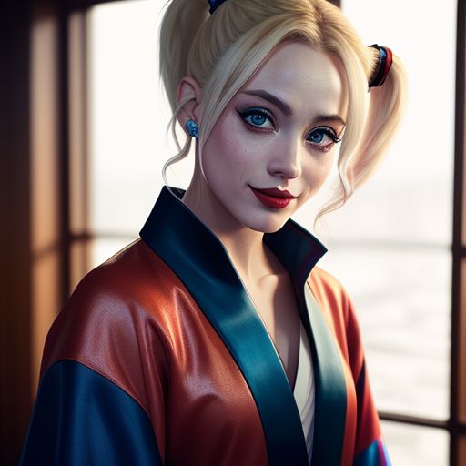 Harley-Quinn-wearing-a-kimono-52