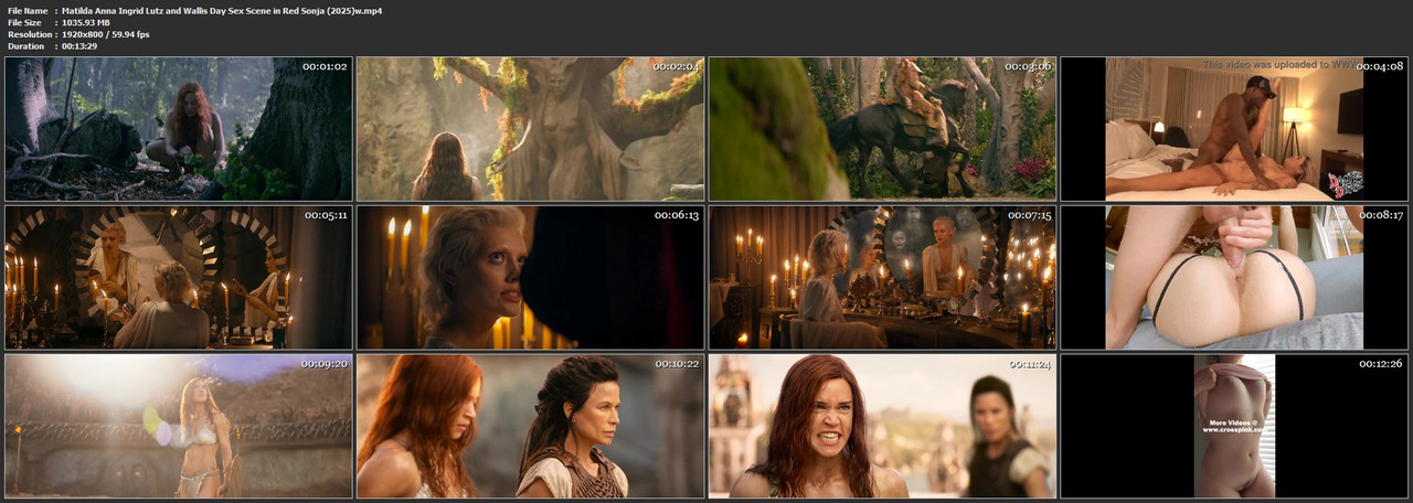 Matilda Anna Ingrid Lutz and Wallis Day Sex Scene in Red Sonja (2025)w mp4
