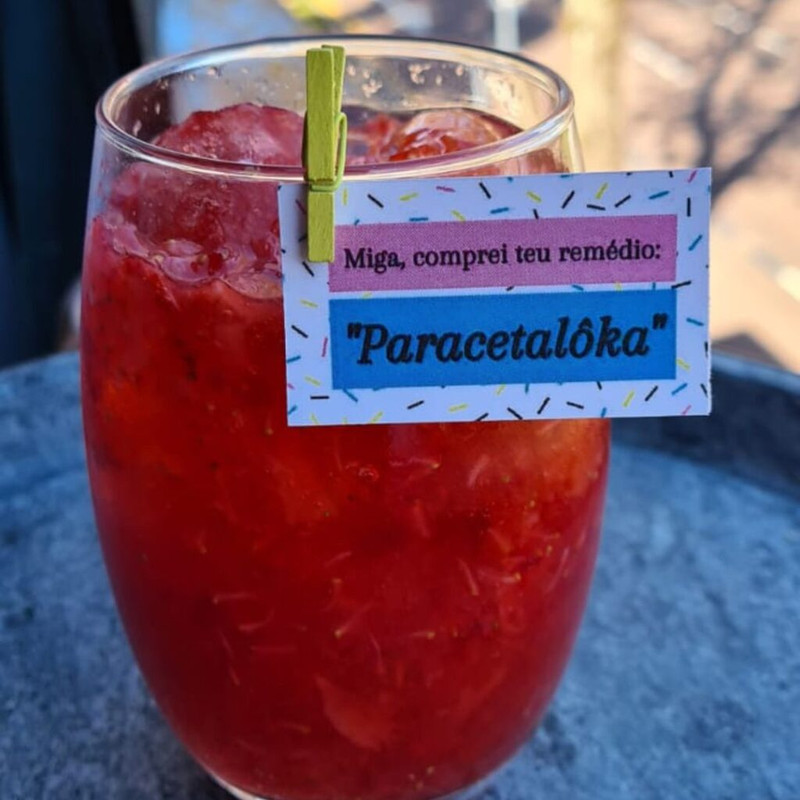 Tag para drink exemplo