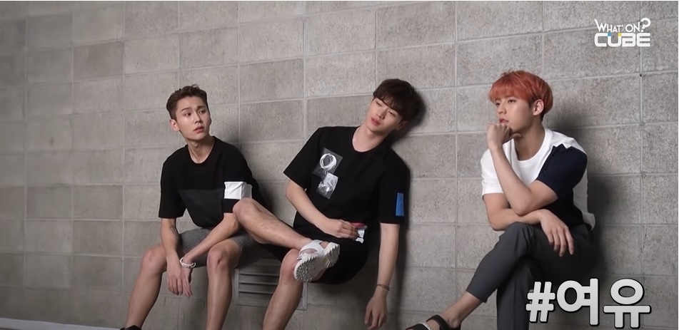 Sitting without a chair