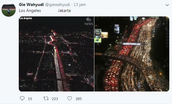 Perbandingan kemacetan antara Los Angeles dan Jakarta