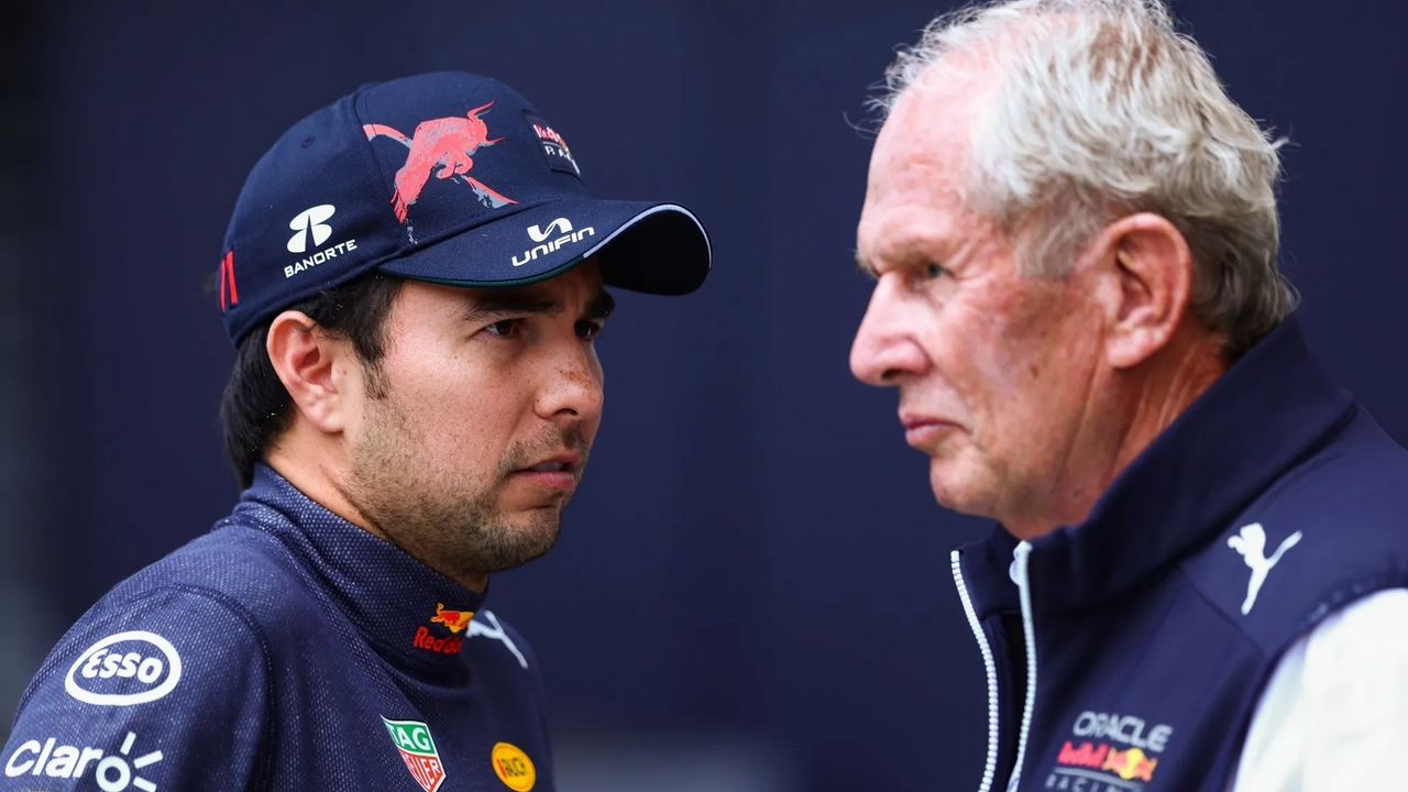 F1: Helmut Marko molesto con Checo Pérez, 