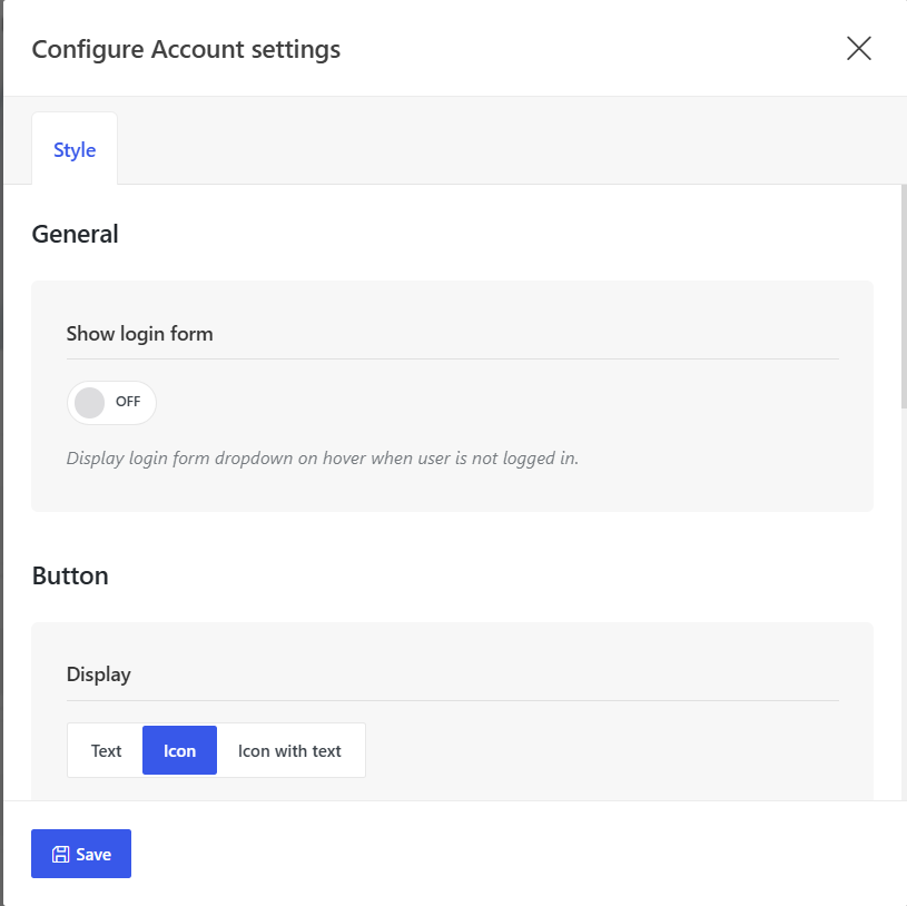 login form