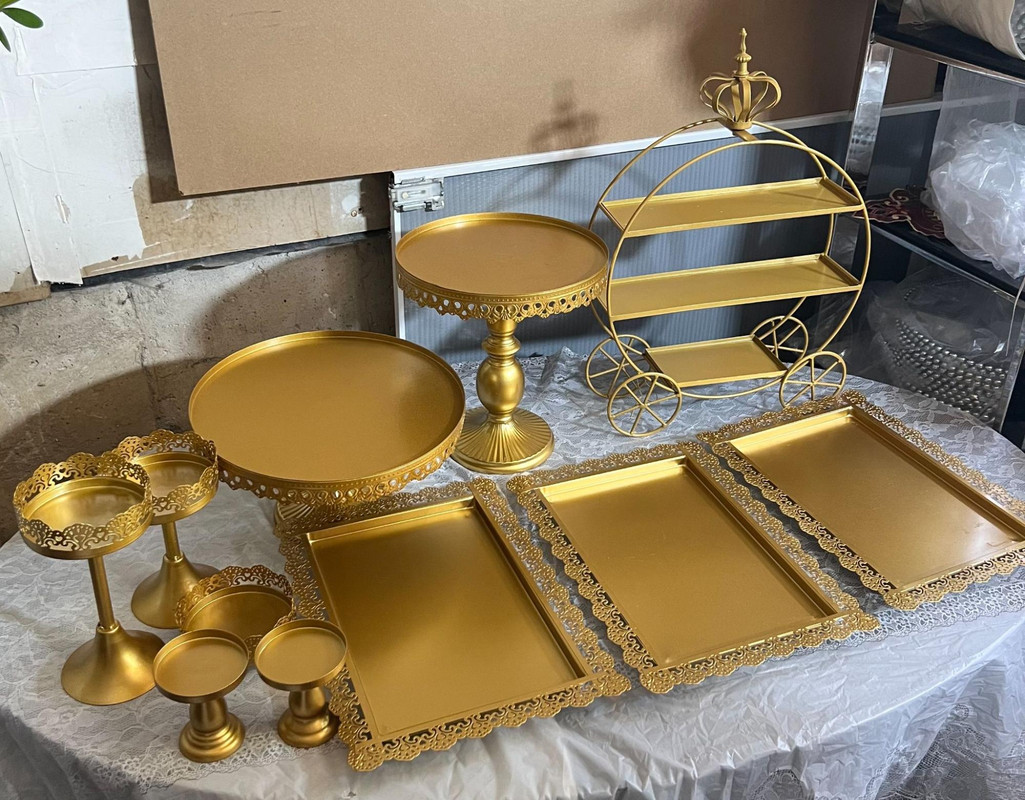11pcs Solid Gold Dessert Set