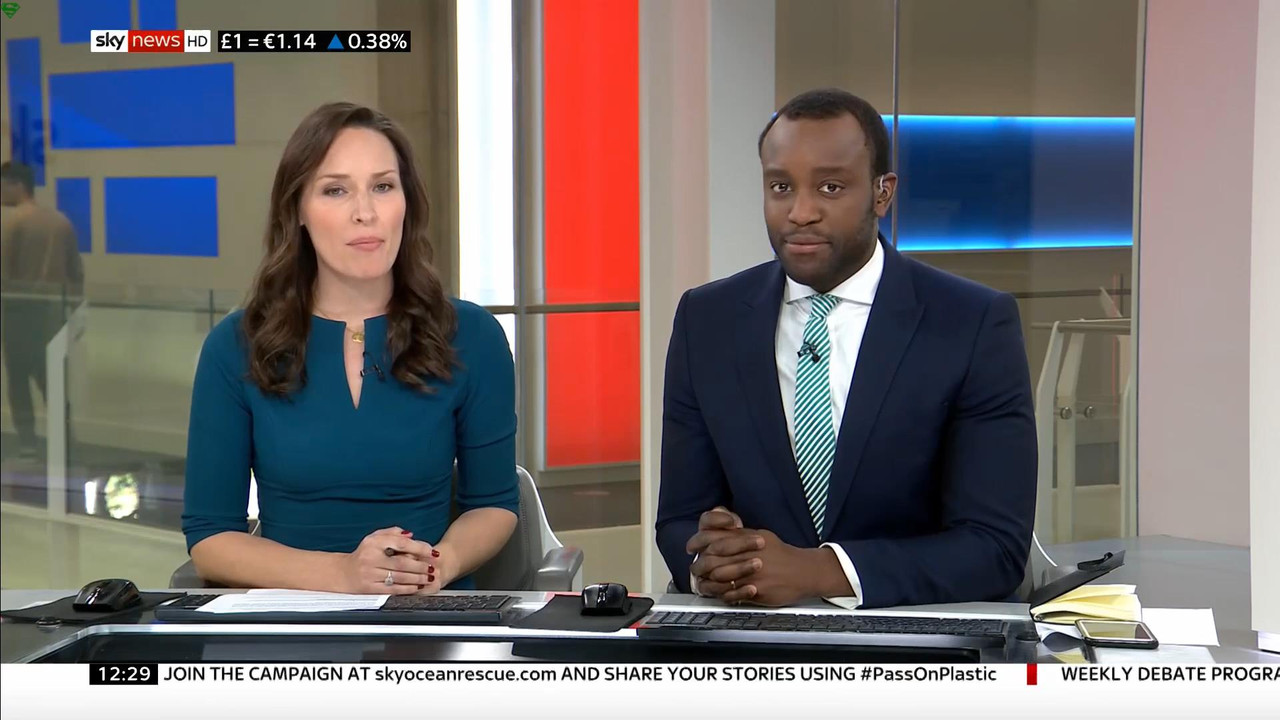 15 February - 12.00.00 - Sky News. Colin Brazier and Jayne Secke