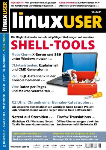 Cover: Linux User Magazin No 06 2024