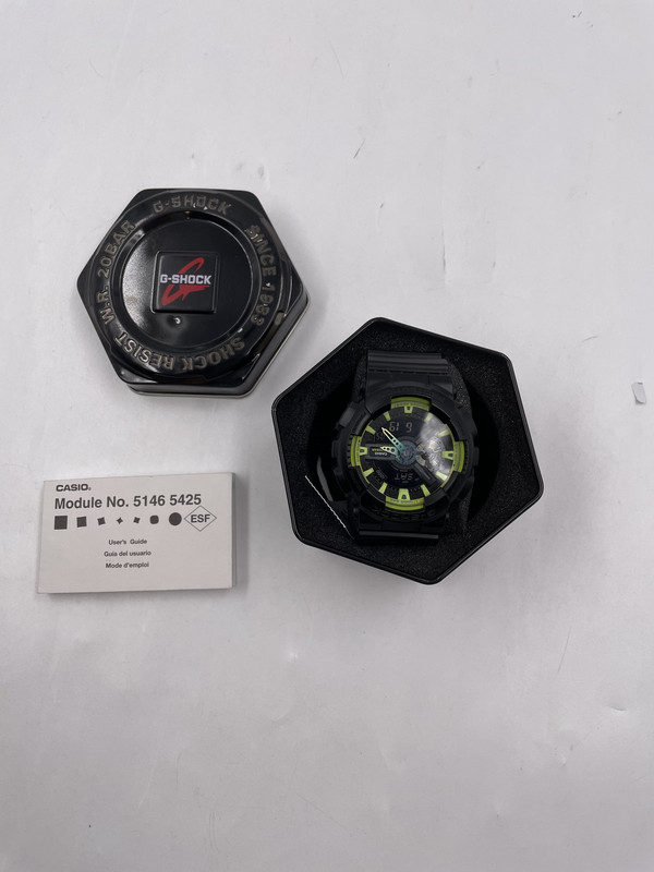 CASIO G SHOCK GREEN/BLACK GA110LY-1A WATERPROOF ANALOG/DIGITAL COMBO WATCH