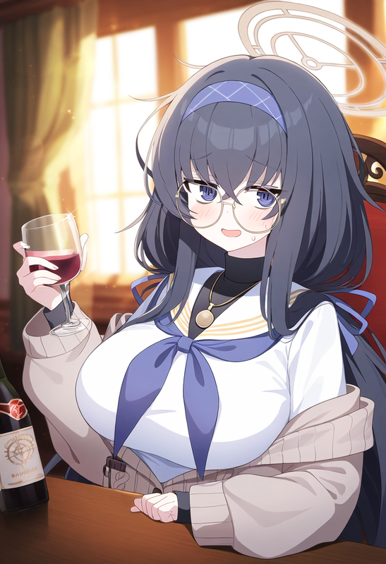 1girl,ui(blue archive),blue archive, official art,depth of field, shiny skin, bl s-2156281596