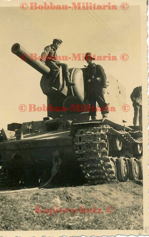 Russland Leningrad Panzer Rgt.11 russischer KW-2 Beutepanzer 6.Panzer-Div.б
