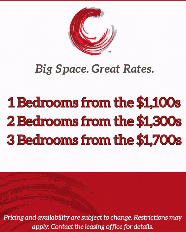 Apartment Pricing Special