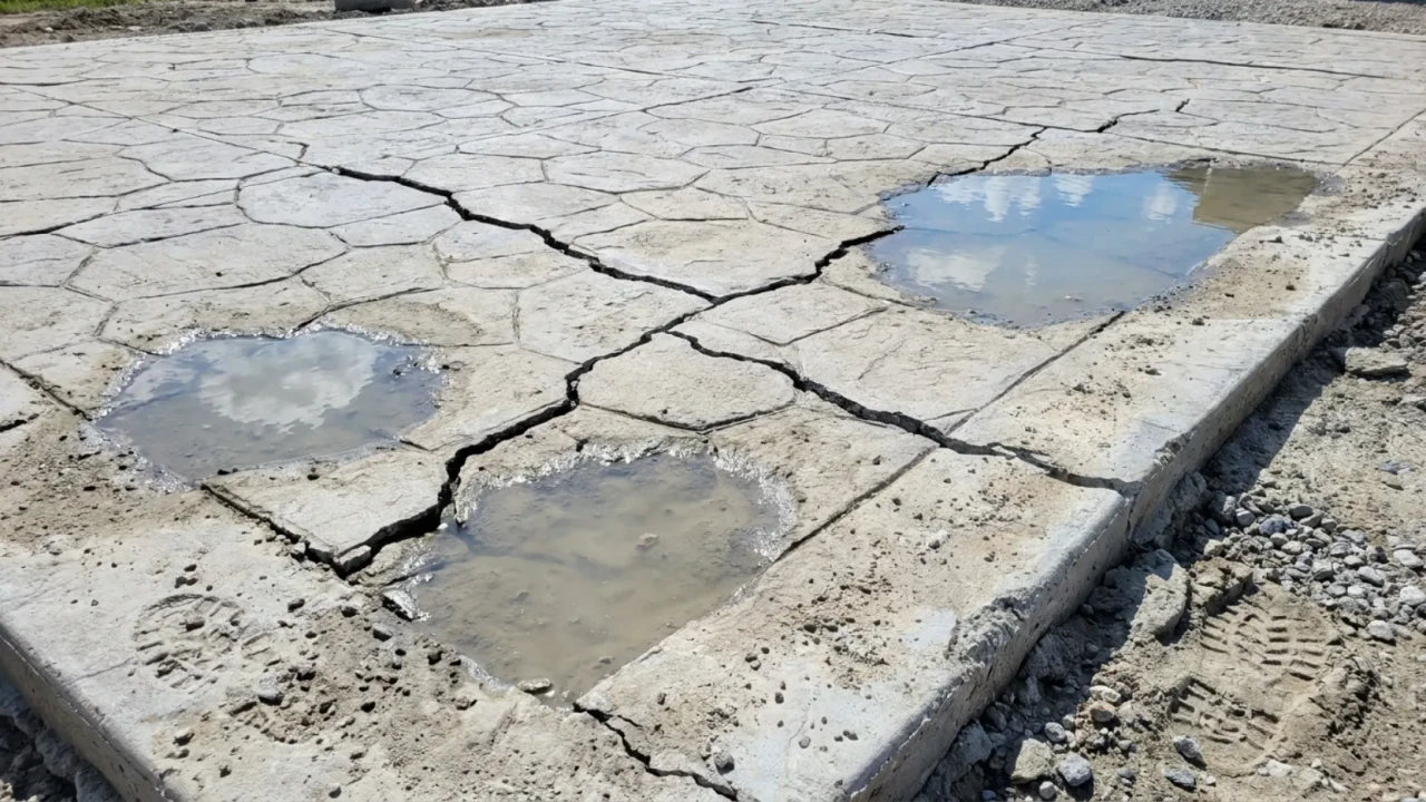 Stamped Concrete Driveway Red Flags San Antonio Contractor Warning