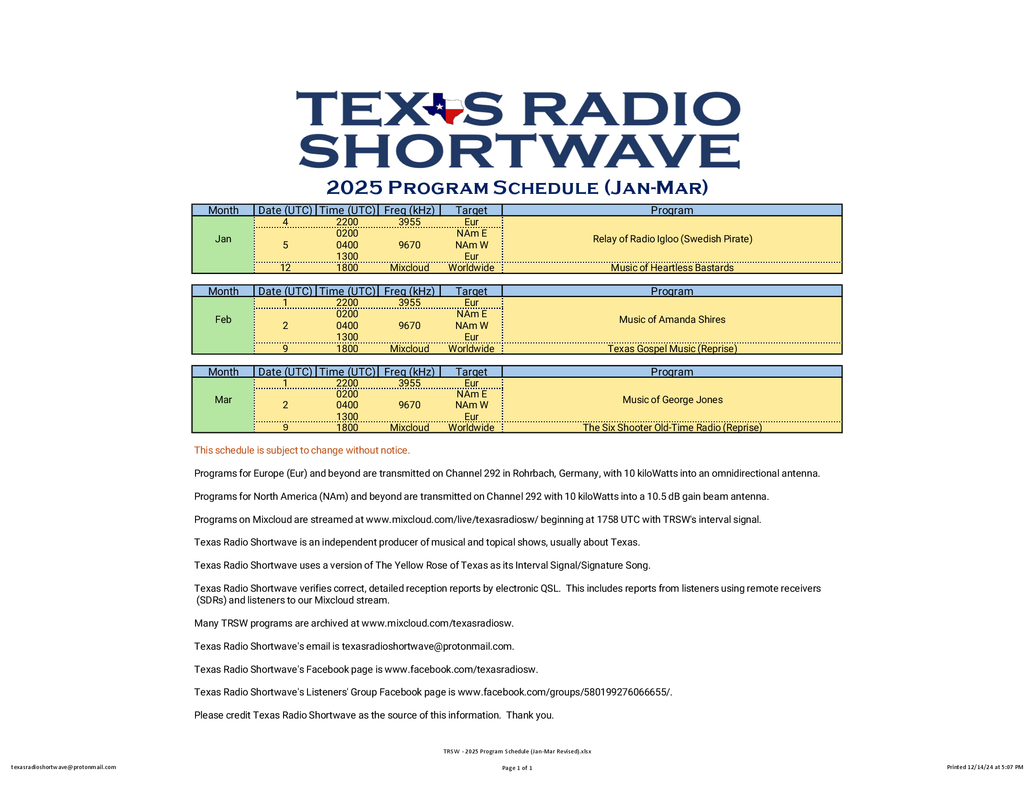 TRSW - 2025 Program Schedule (Jan-Mar Revised)-1