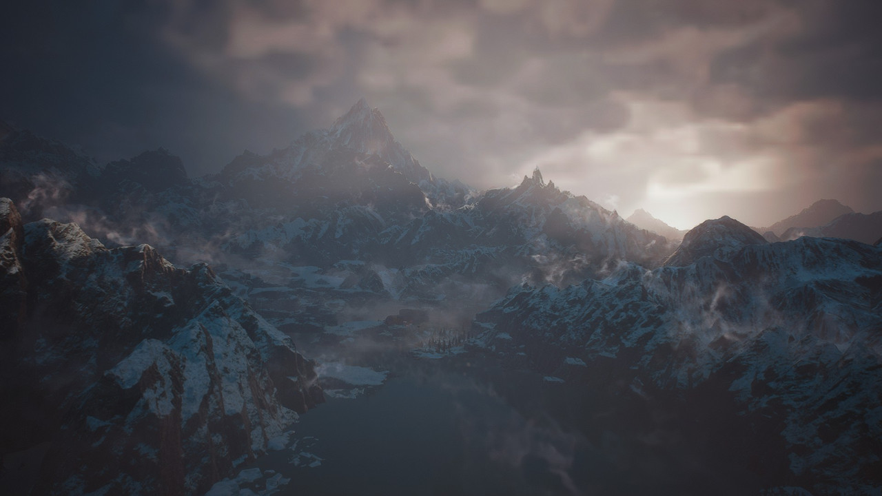 Cold, mountain storm