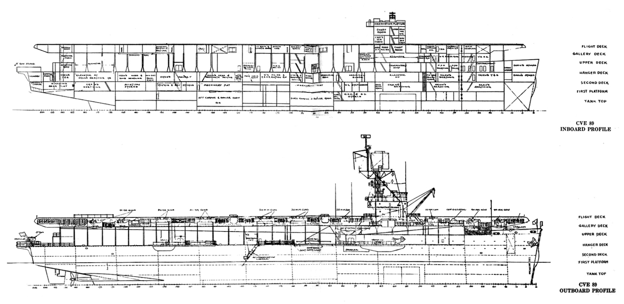 [GÉNÉRIQUE] Ce jour là...  - Page 15 Inboard-and-outboard-profiles-of-a-Casablanca-class-escort-carrier-1946