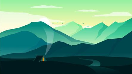 CAMPING AT SUNDOWN - Create amazing artwork in Inkscape