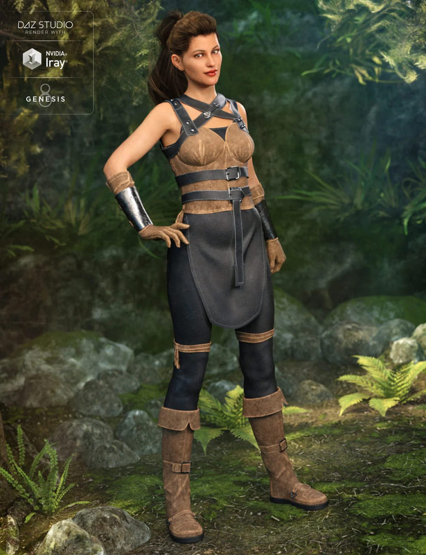 Rebel Rogue Outfit for Genesis 8 Female(s)