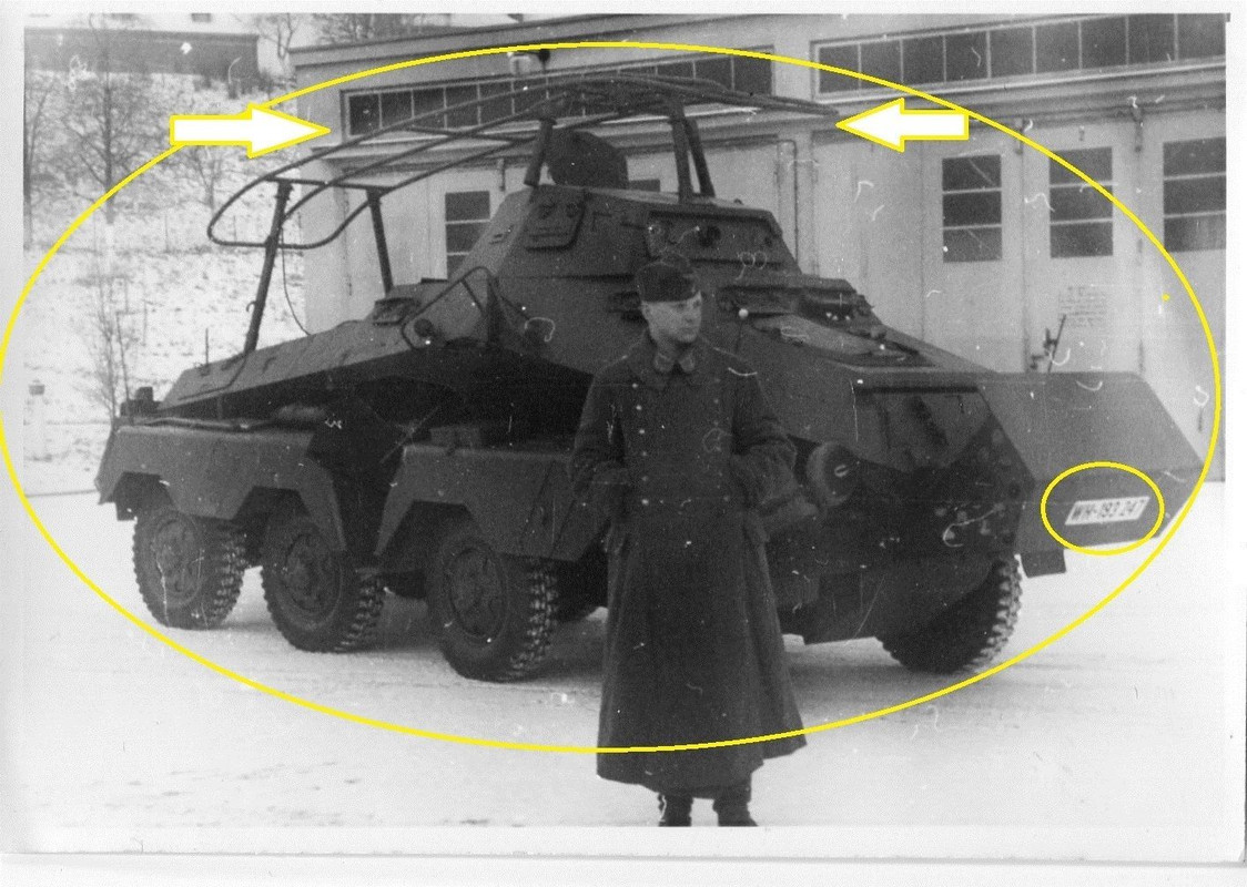 2 WK Foto 8 Rad Funk Panzer Spähwagen
