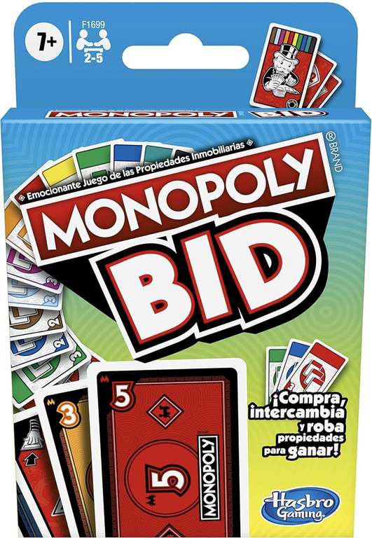 Amazon: Monopoly BID ! Pa que le cambien al “UNO” Envío gratis con Prime