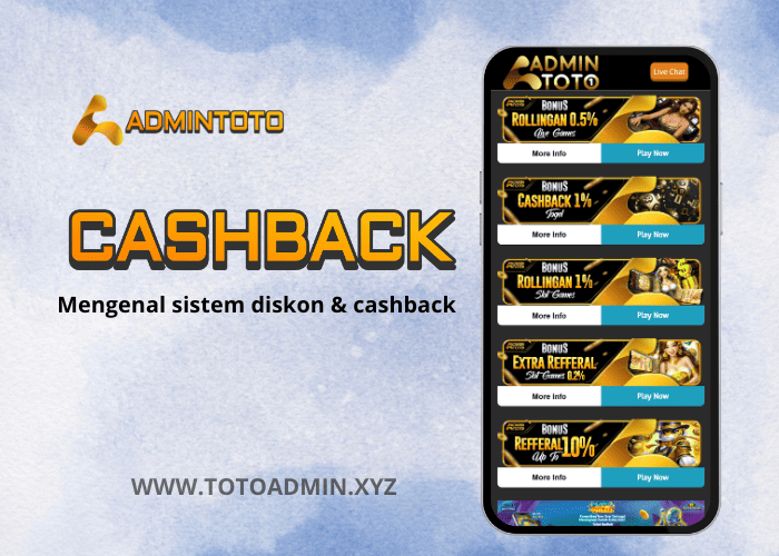 Mengenal Sistem Diskon & Cashback di Admintoto