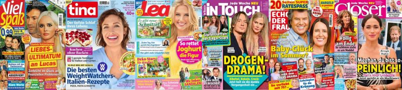 Cover: 6 mal Frauenmagazine No 24 vom 05  Juni 2024