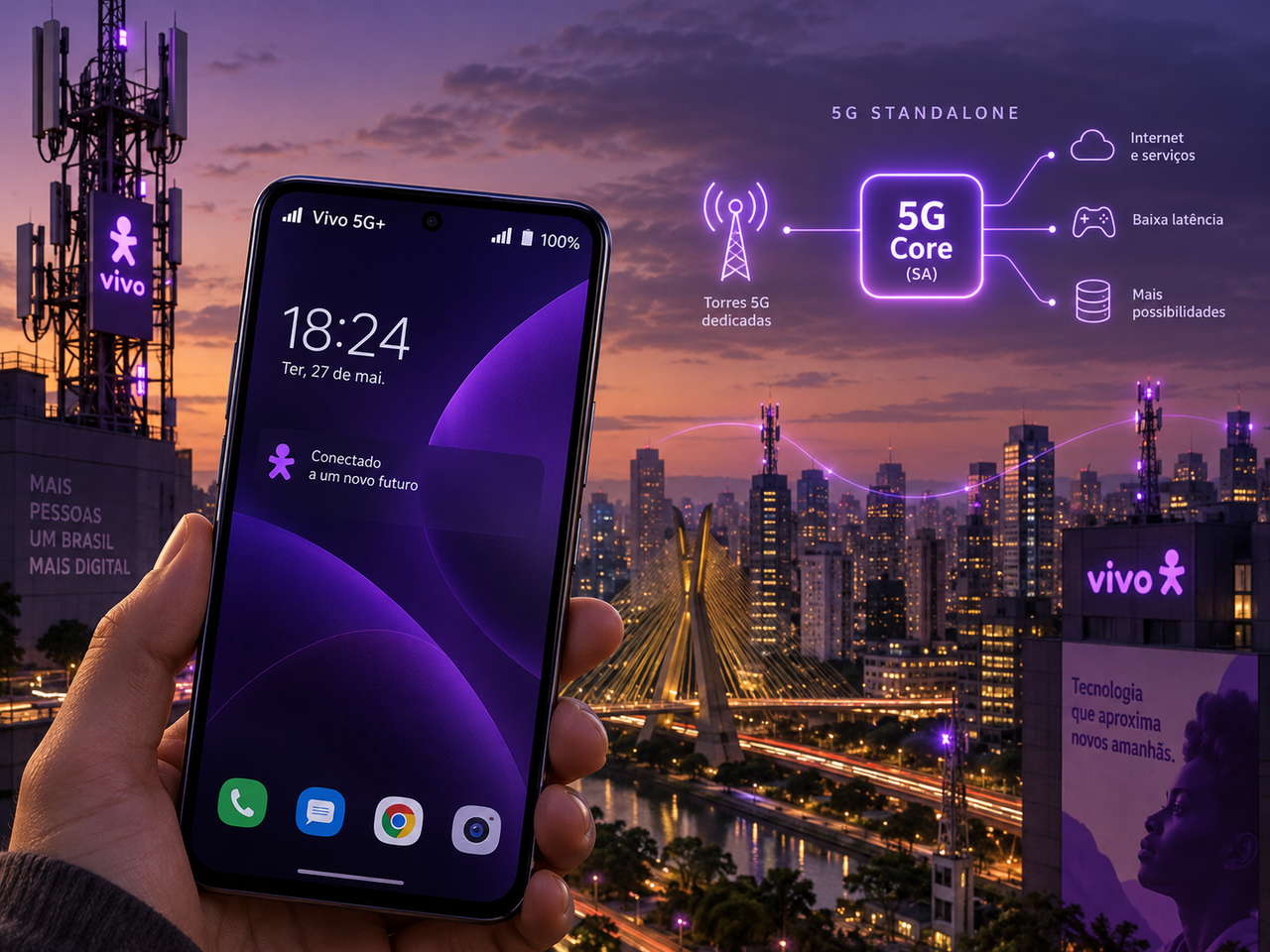 Vivo 5G+ chega a mais dez cidades: entenda por que essa rede é diferente do 5G que você já conhece