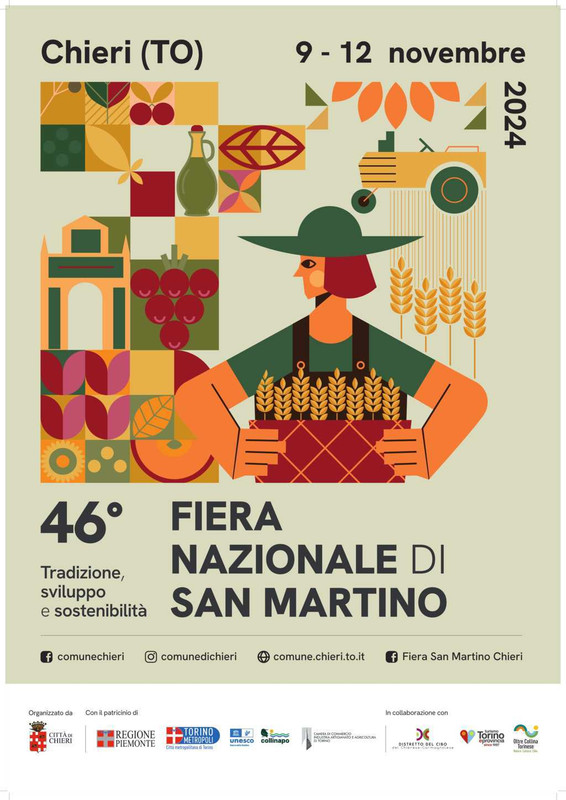 Chieri (TO): 46° edizione della Fiera di San Martino, 9 – 12 novembre 2024 Chieri (TO): 46° edizione della Fiera di San Martino, 9 – 12 novembre 2024