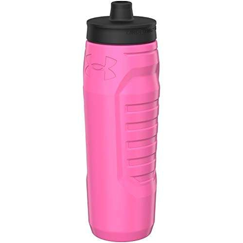 Amazon: Under Armour Botella de agua rosa para apretar Sideline de 32 onzas | envio gratis prime 
