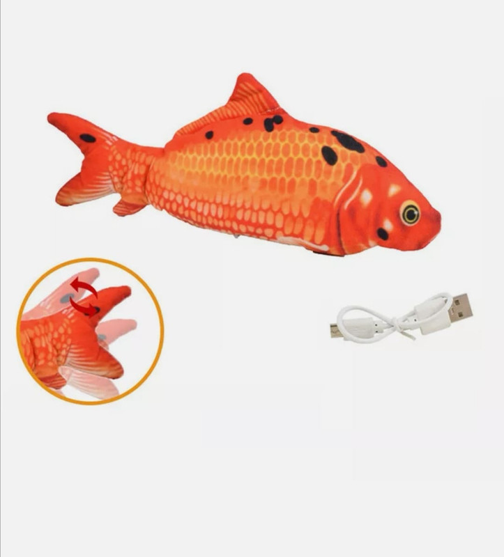 USB Electric Moving Cat Fish Interactive Pet Kitty Toy Wagging Fish