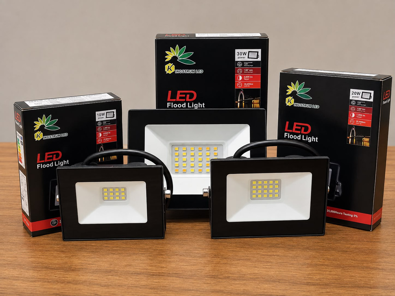 Kingstrum LED flood lights — 10W, 20W, 30W