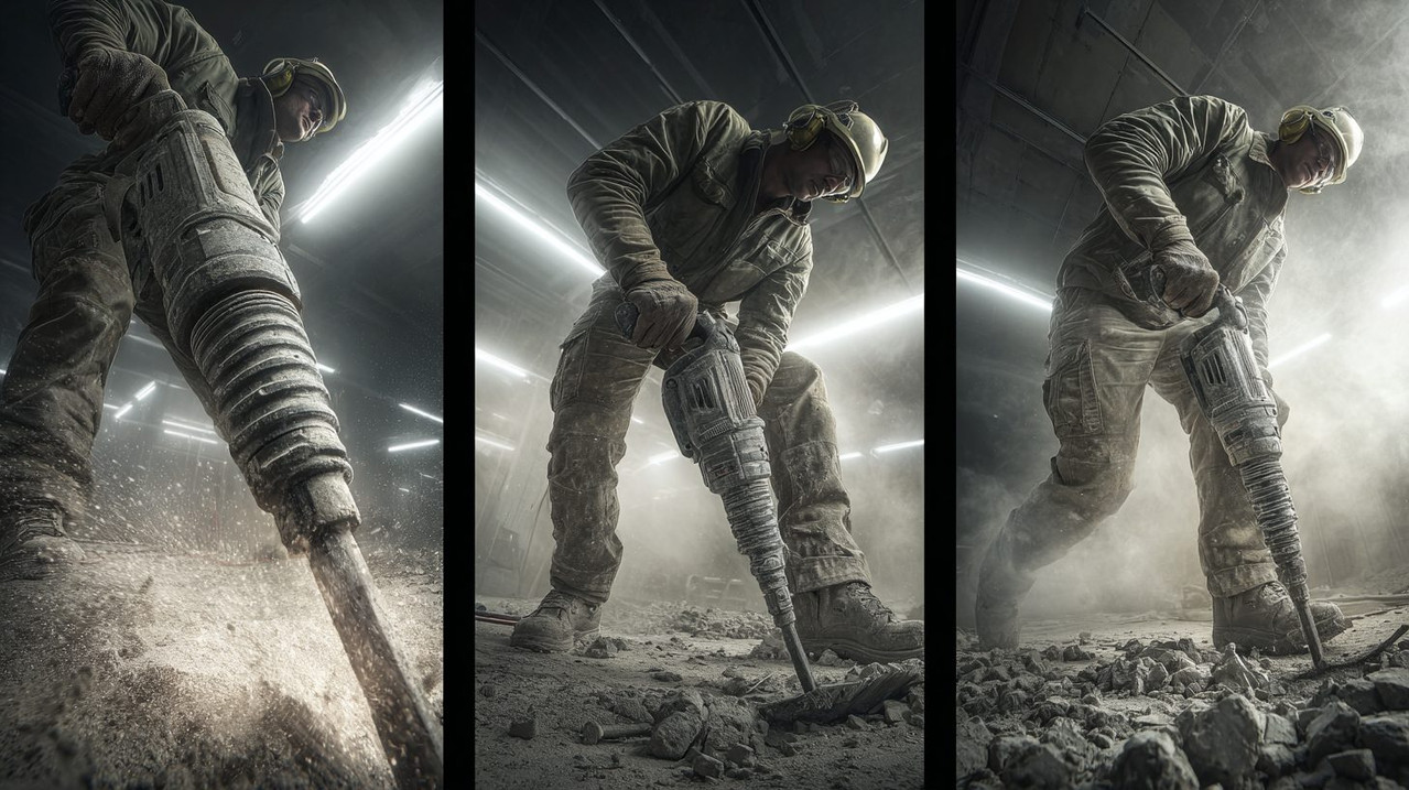 Пошаговый процесс удаления стяжки с помощью перфоратора